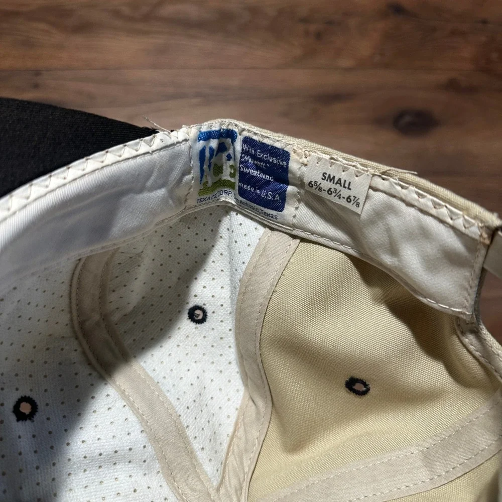 Vintage Lee Trevino 1976 Texace Tan Sombrero Patch Rope Snapback‎ Golf Hat Small